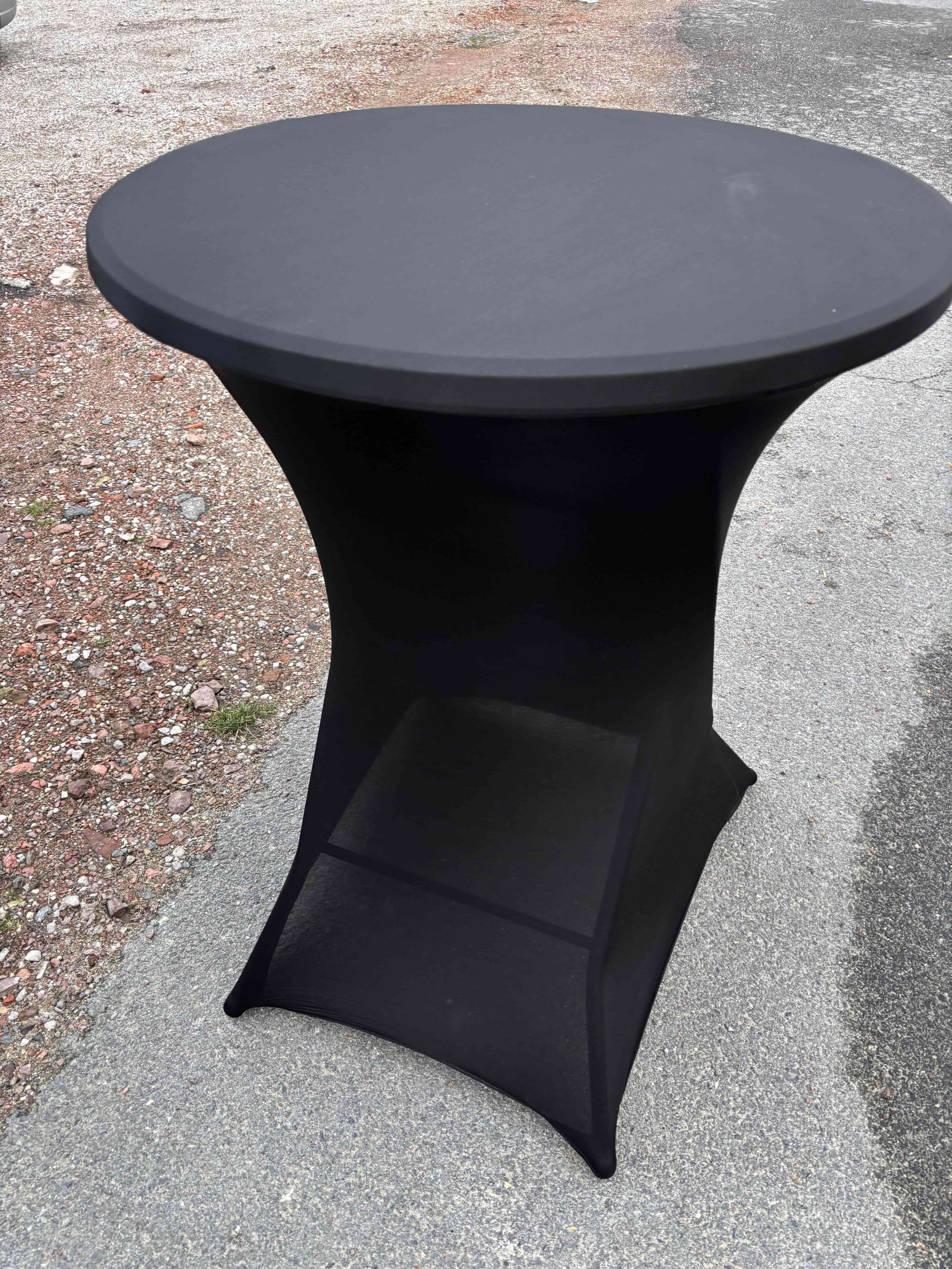 Housse noire pour mange-debout